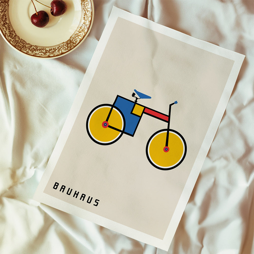 Quadro geométrico bicicleta Bauhaus