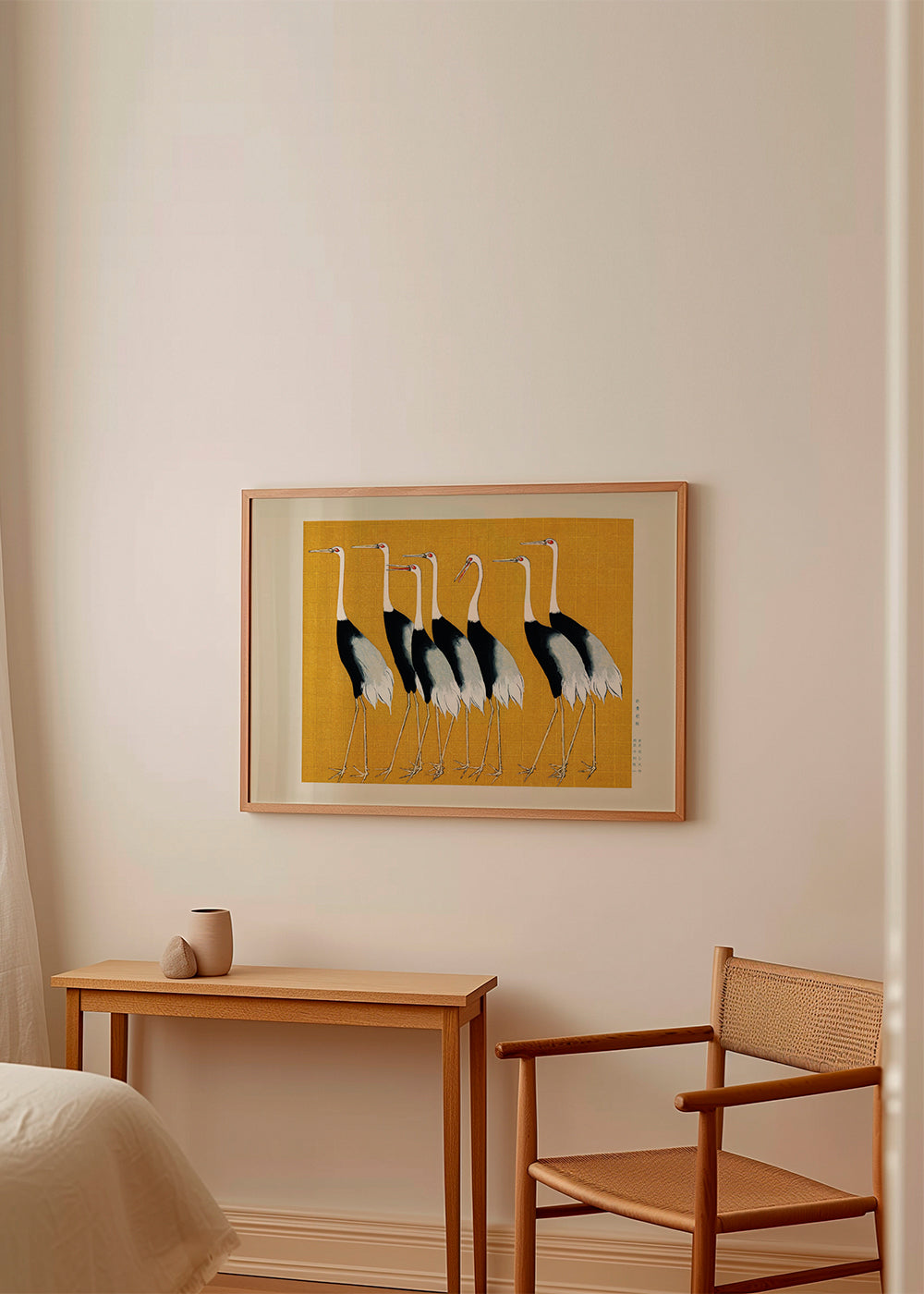 Quadro gruas japonesas vintage