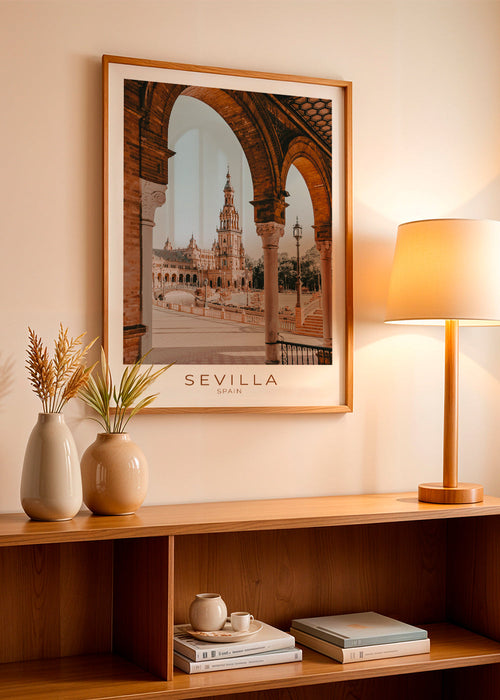 Arte para cozinha Sevilha: Arcos e praça histórica