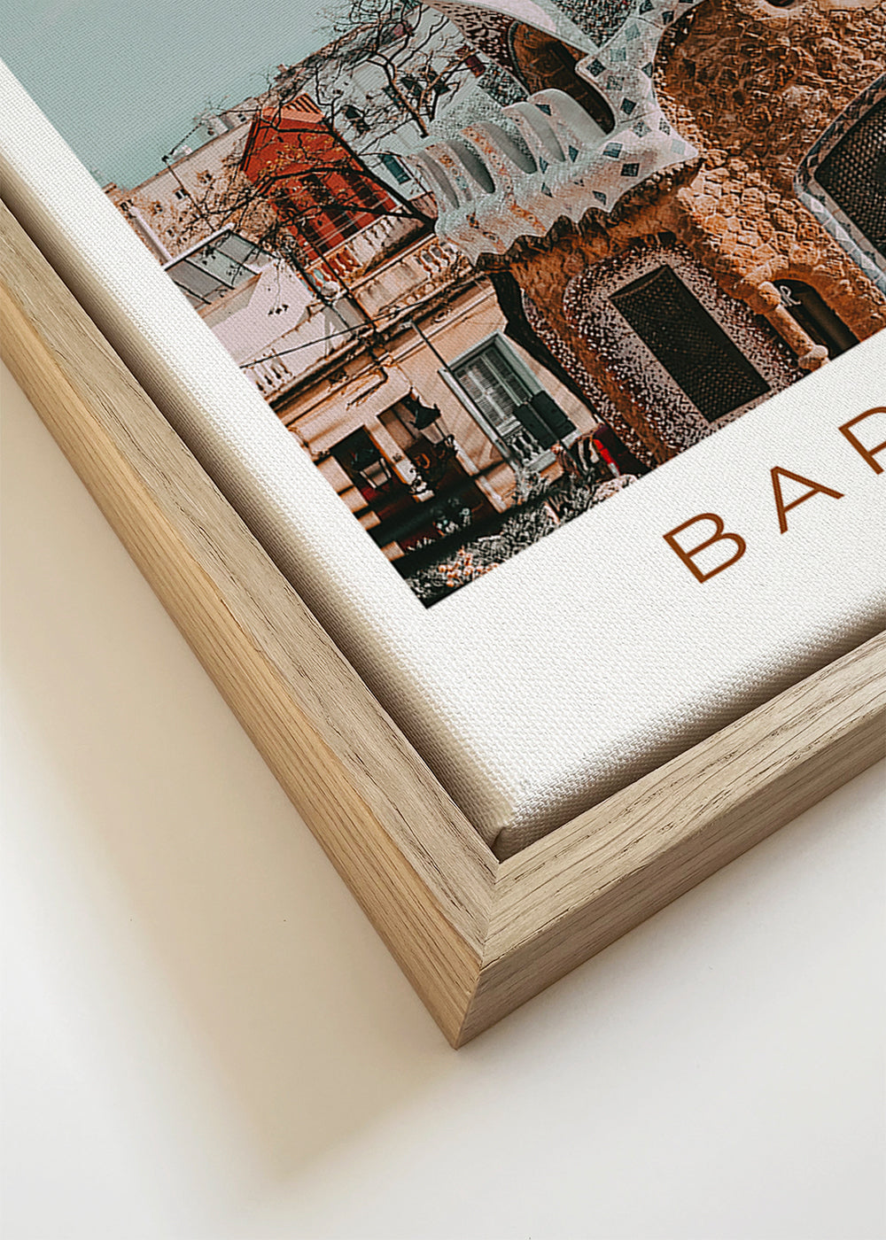 Quadro de viagem Barcelona: fachada modernista em destaque