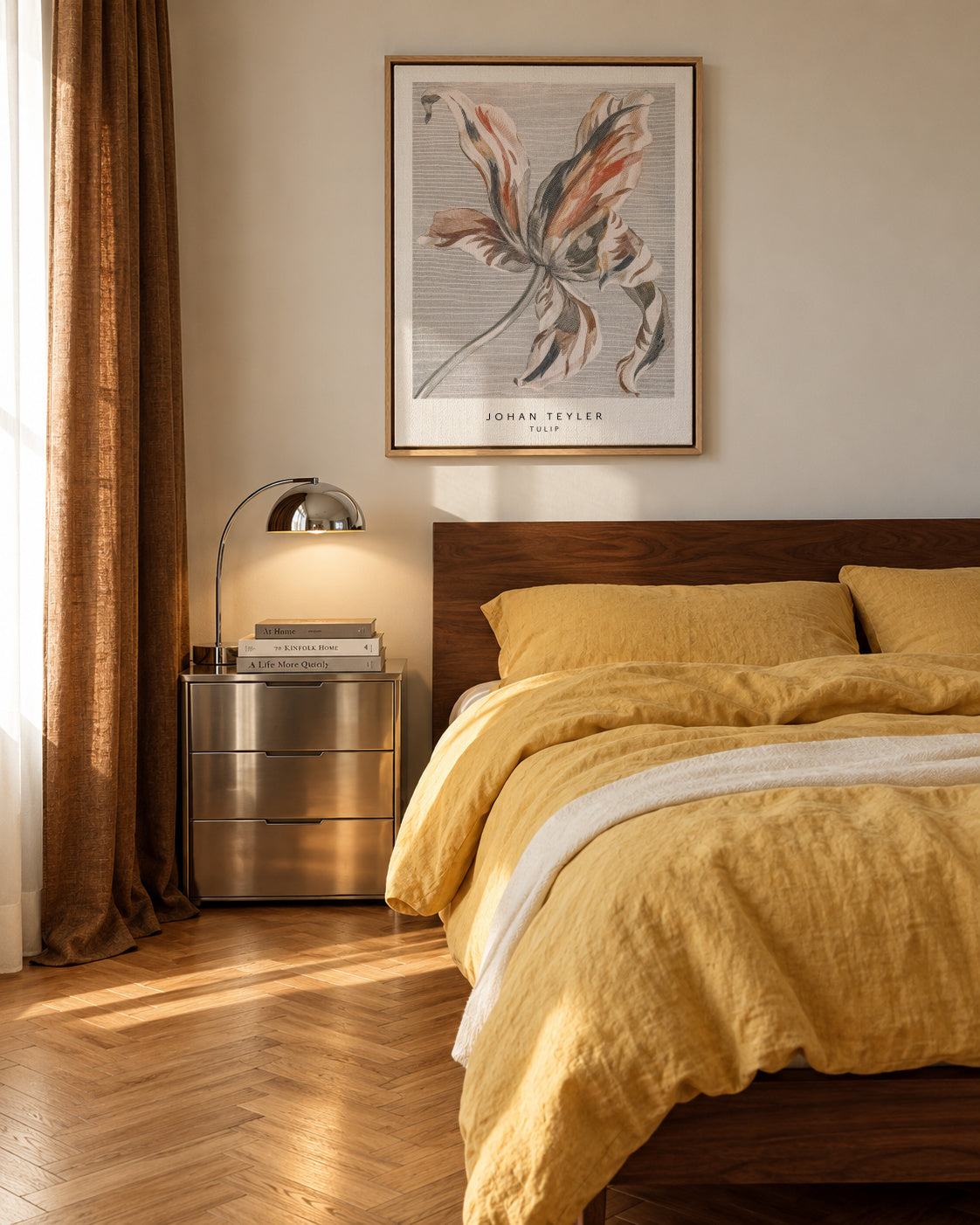 Johan Teyler Tulip - Framed canvas in an interior
