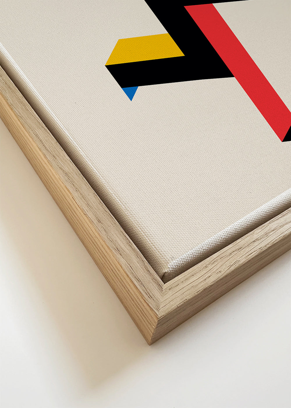 Poster geométrico Bauhaus com blocos isométricos