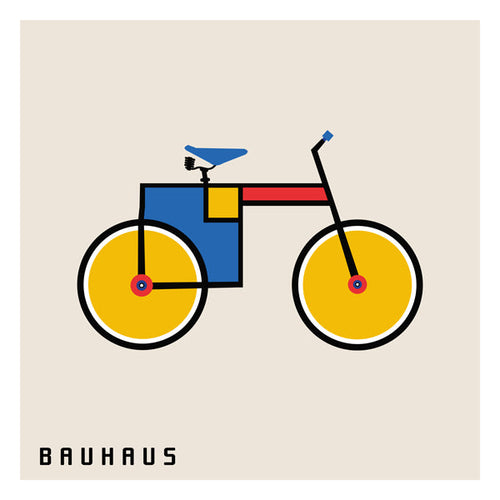 Ilustração Bauhaus bicicleta