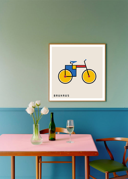 Ilustração Bauhaus bicicleta