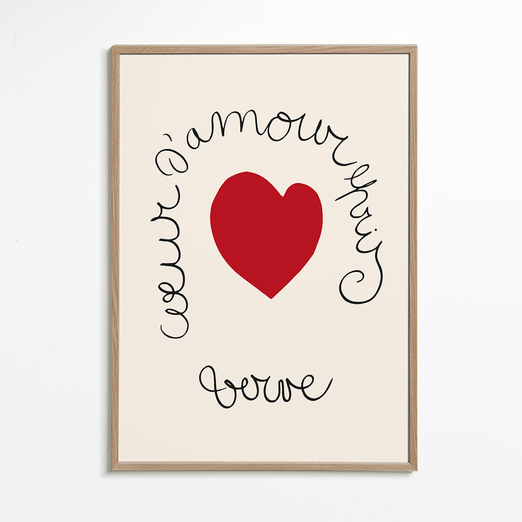 Henri Matisse "Coeur d'Amour Epris - Verve" love print