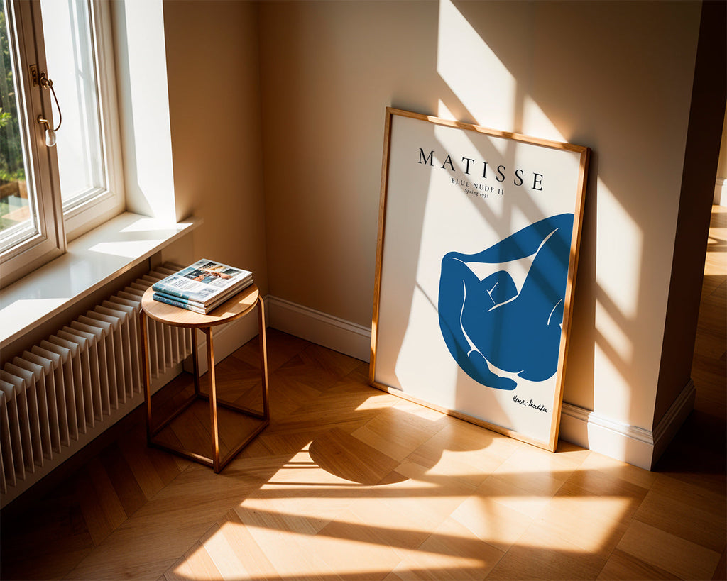 Ilustração figura azul reclinada