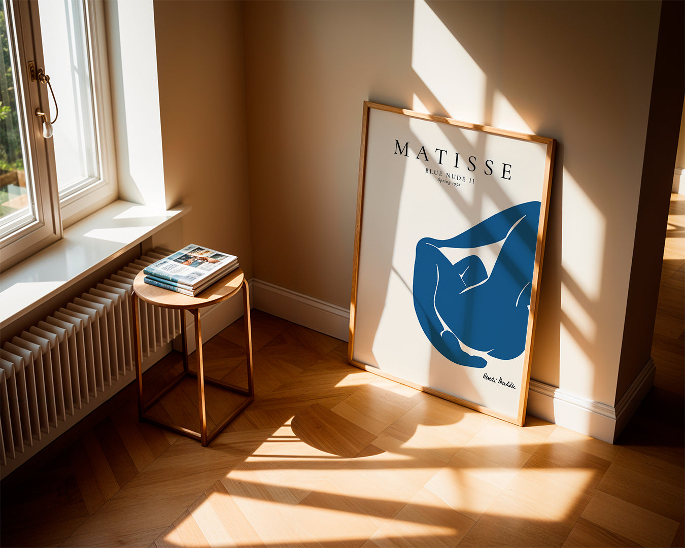 Ilustração figura azul reclinada