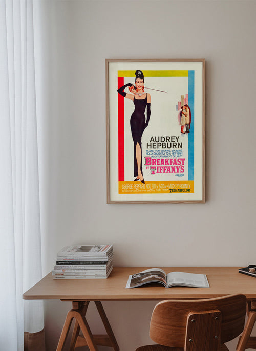 Poster vintage Audrey Hepburn clássico