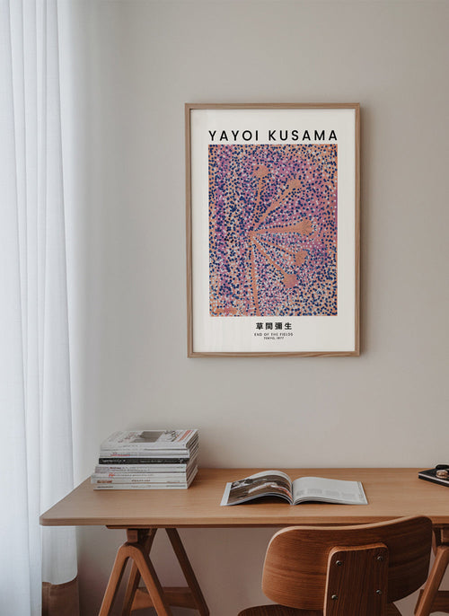 Ilustração de pôster japonês pontilhado