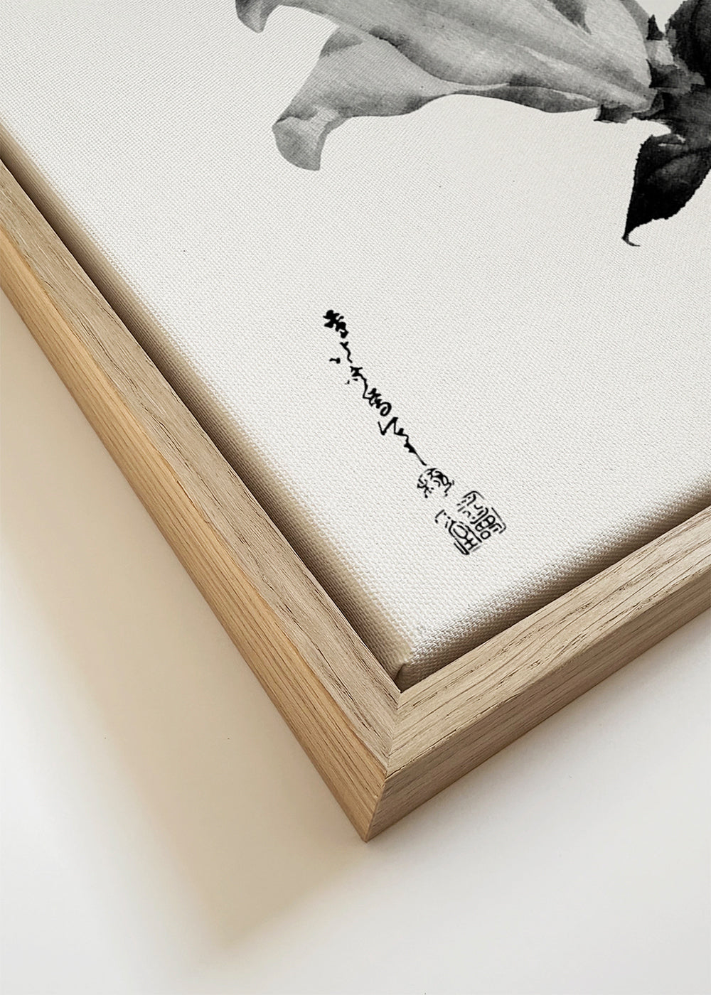 Estampa botânica Hokusai: íris japonesa em tinta