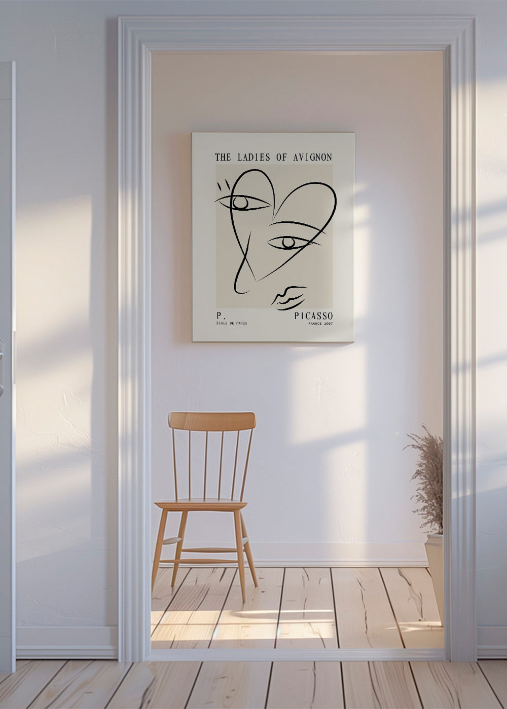 Picasso Ladies of Avignon sketch Poster