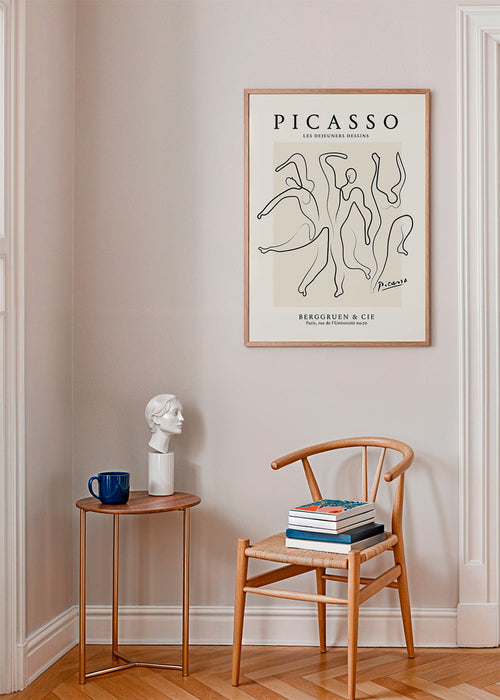 Ilustração traço contínuo estilo Picasso