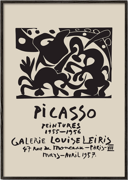 Pôster vintage de exposição Picasso