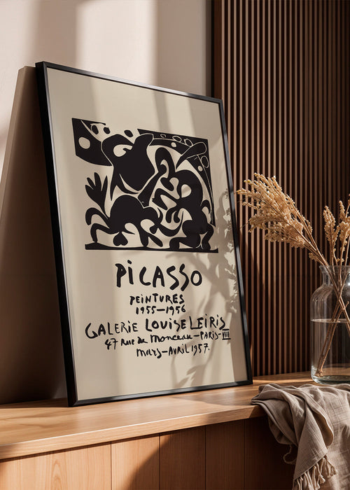 Pôster vintage de exposição Picasso