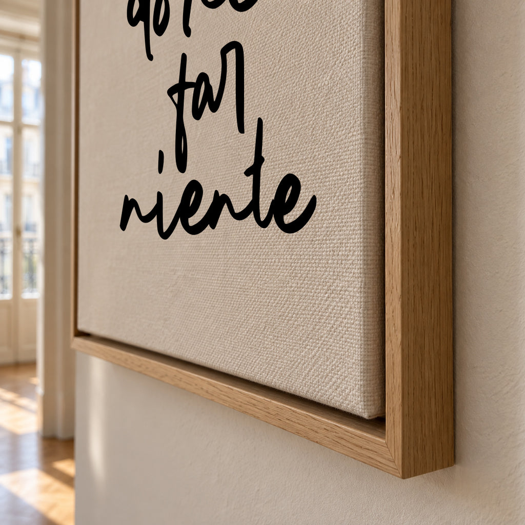 Il dolce far niente Poster - Framed canvas detail