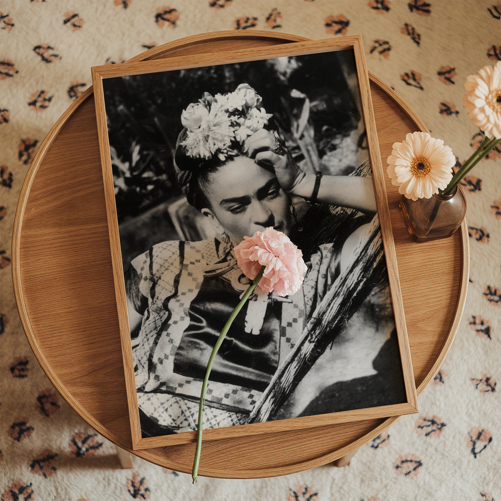 Frida Kahlo vintage photograph I - Framed poster in an interior