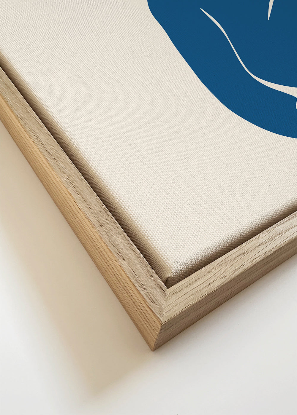 Ilustração Blue Nude II com figura minimal