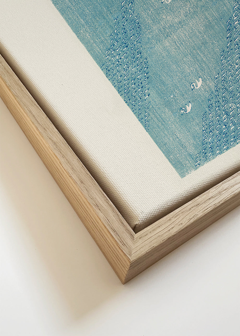 Quadro de pássaros japoneses em azul