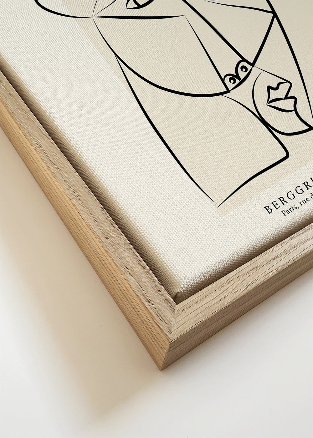 Ilustração retrato linear estilo Picasso