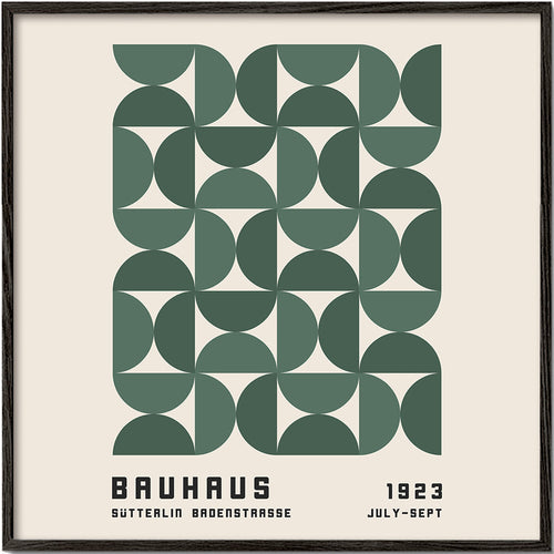Quadro geométrico Bauhaus verde 1923