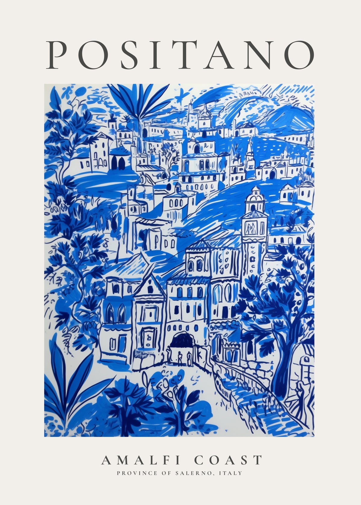 Positano, Amalfi Coast - Unframed art print