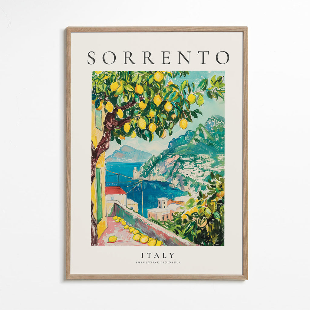 Arte de viagem: Sorrento e limoeiro
