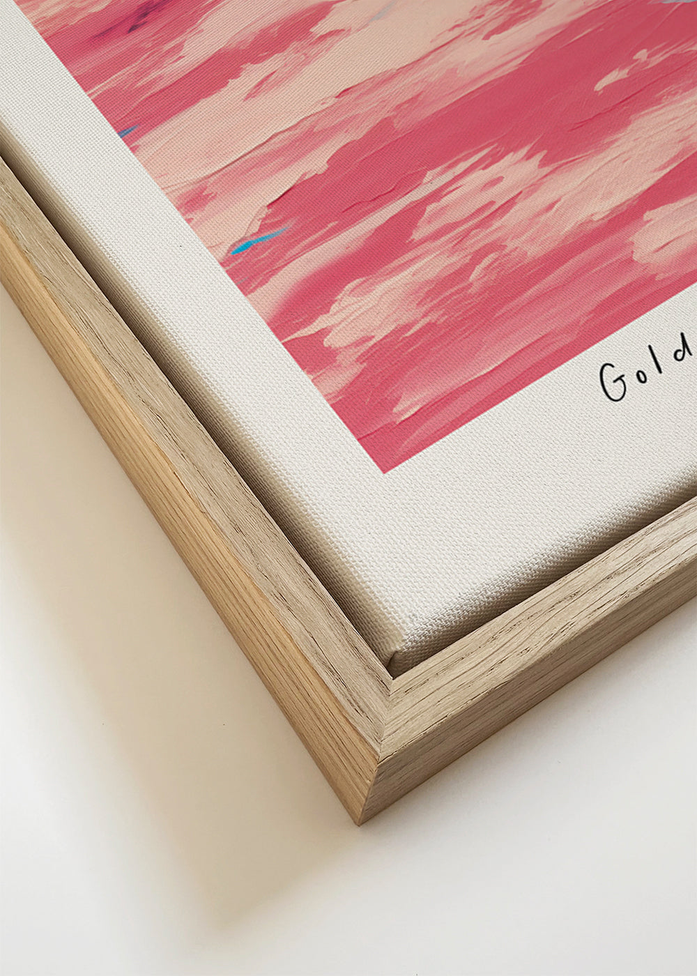 Arte desportivo «California» surfistas em rosa e amarelo