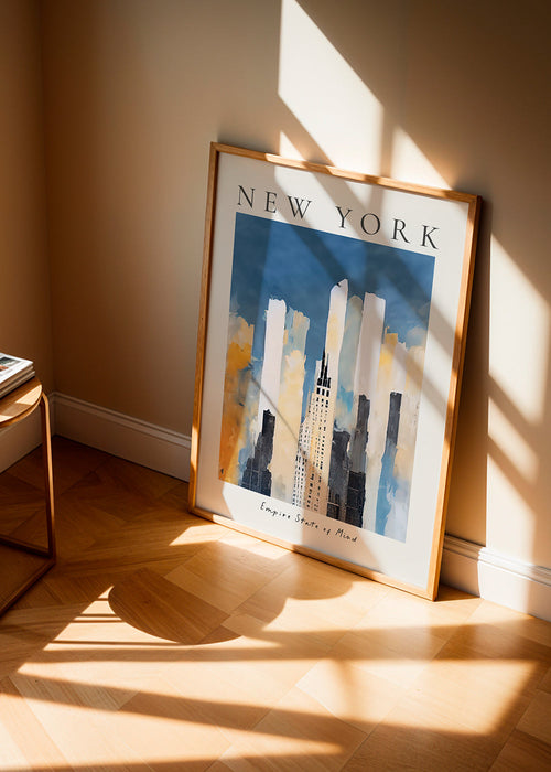 Quadro de cidades New York skyline pictórico
