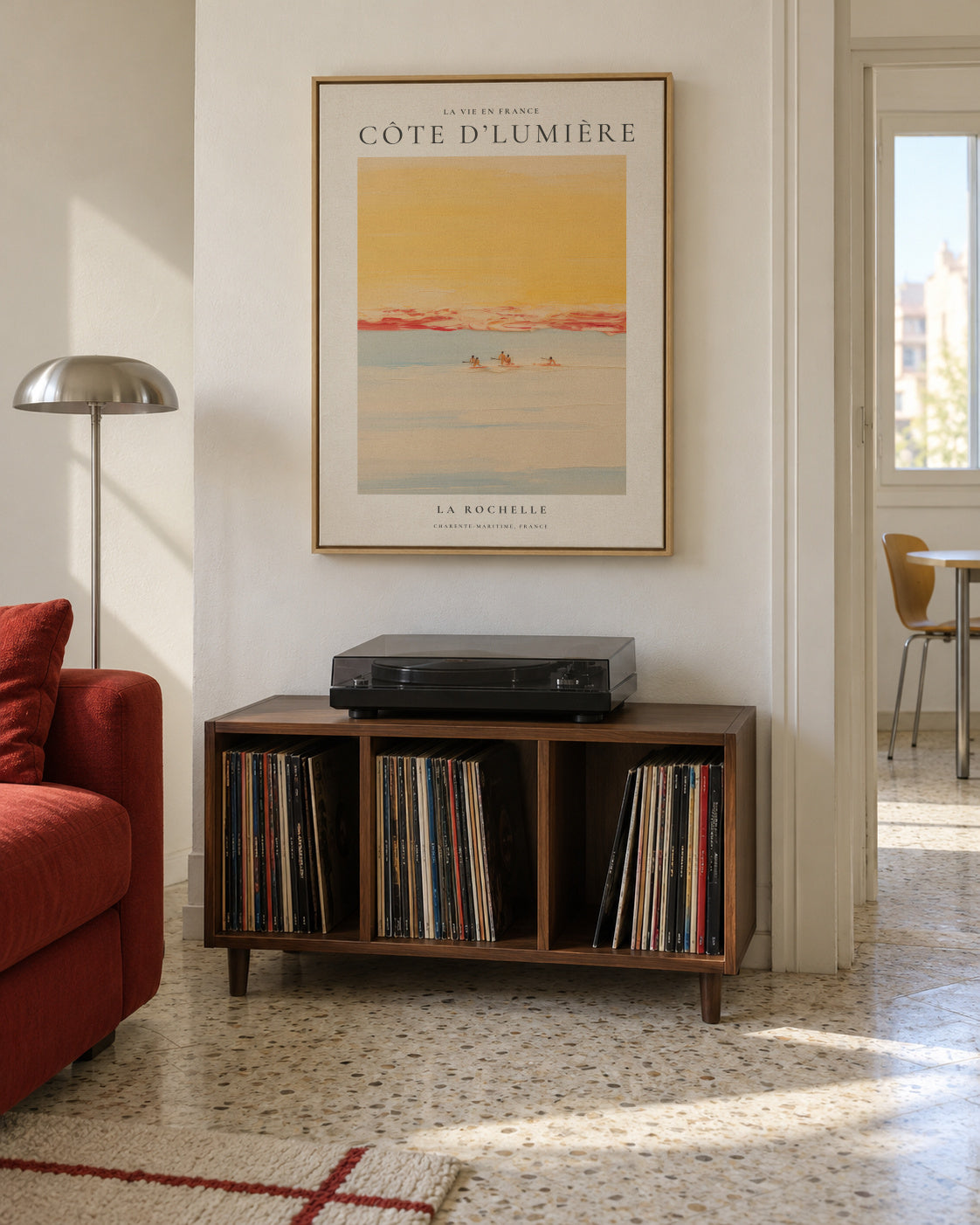 La vie en France, Côte d’Lumière - Framed canvas in an interior