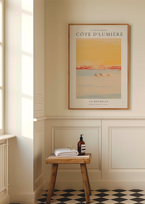 Arte para cozinha: Côte d'Lumière poster costeiro