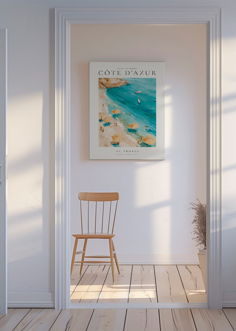 Poster de viagem Praia de St Tropez