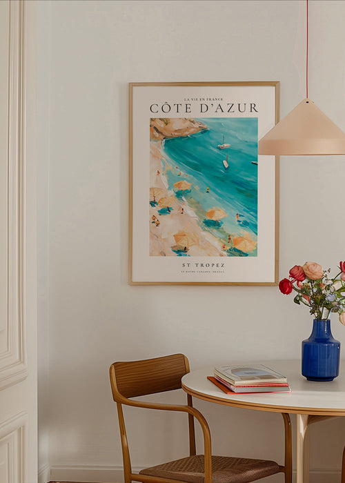 Poster de viagem Praia de St Tropez