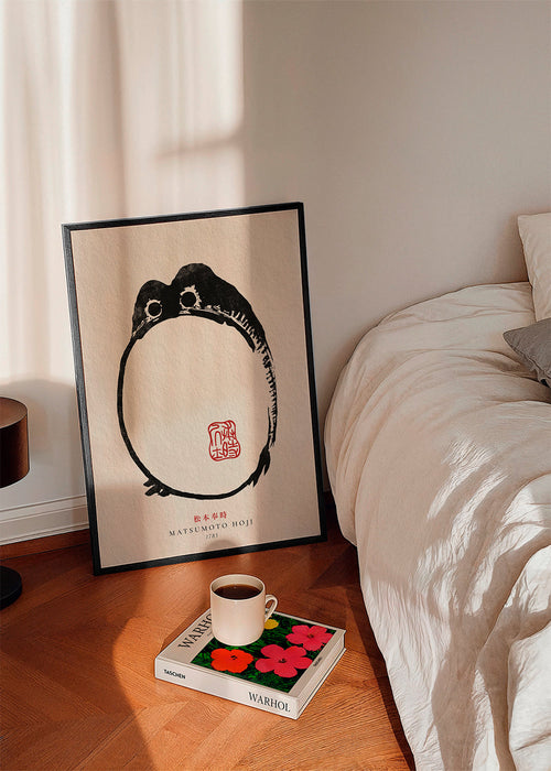 Quadro sapo tinta minimalista