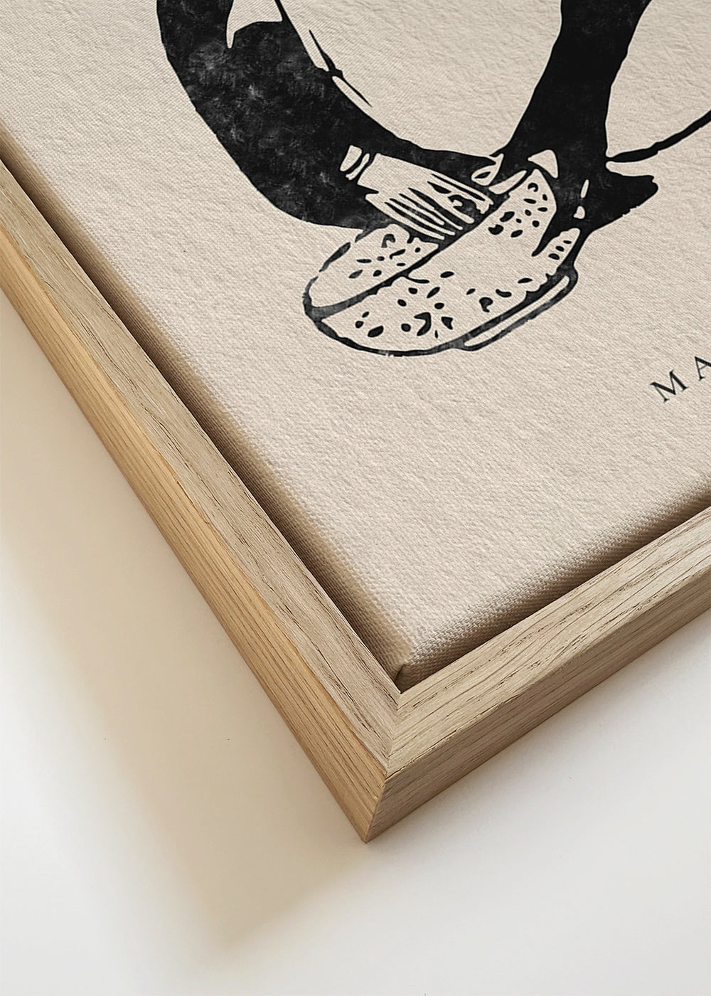 Quadro rã em estilo sumi-e