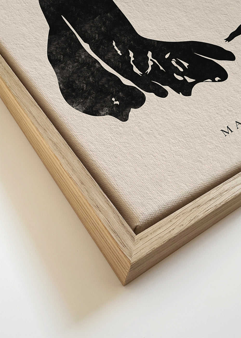 Quadro rã japonesa minimalista