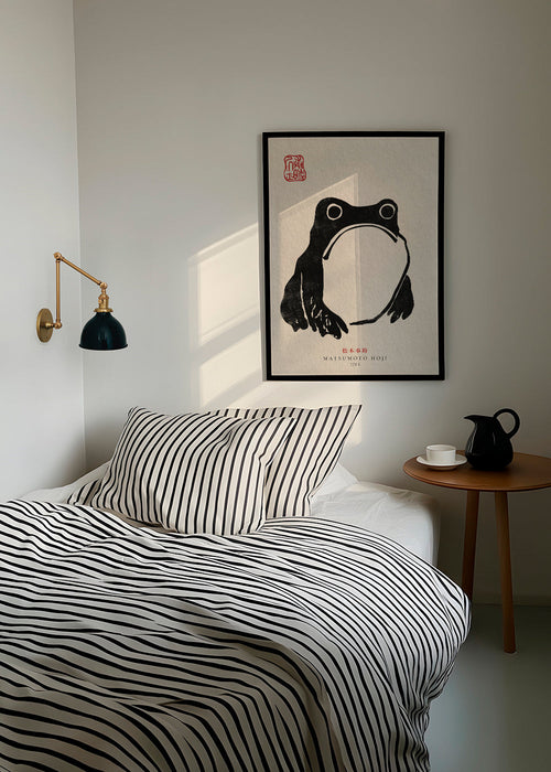 Quadro rã japonesa minimalista
