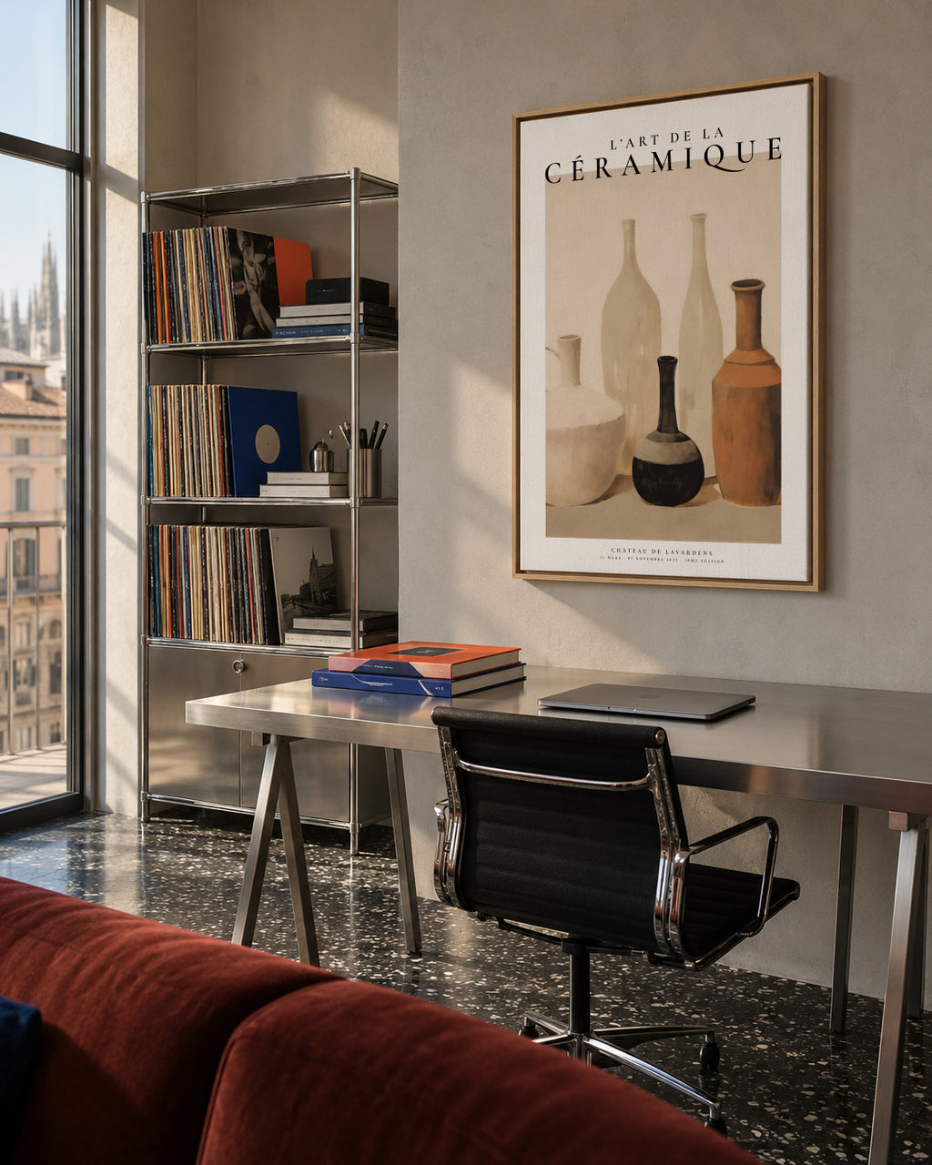 L'art de la céramique, Vases décoratifs - Framed canvas in an interior