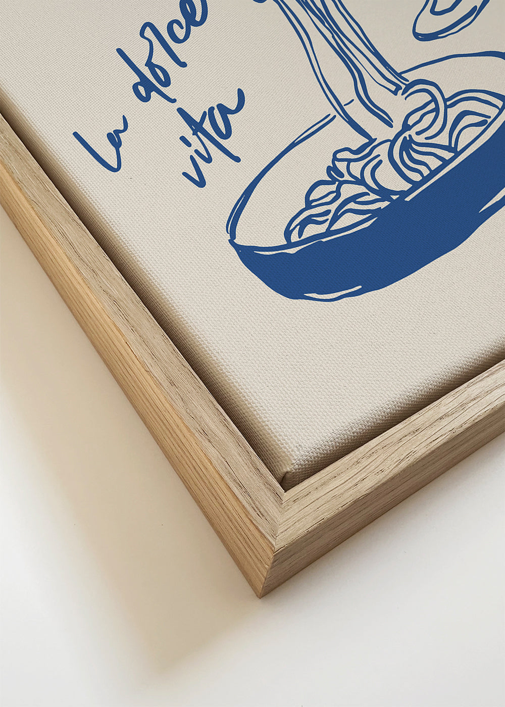 Arte para cozinha La Dolce Vita traço azul