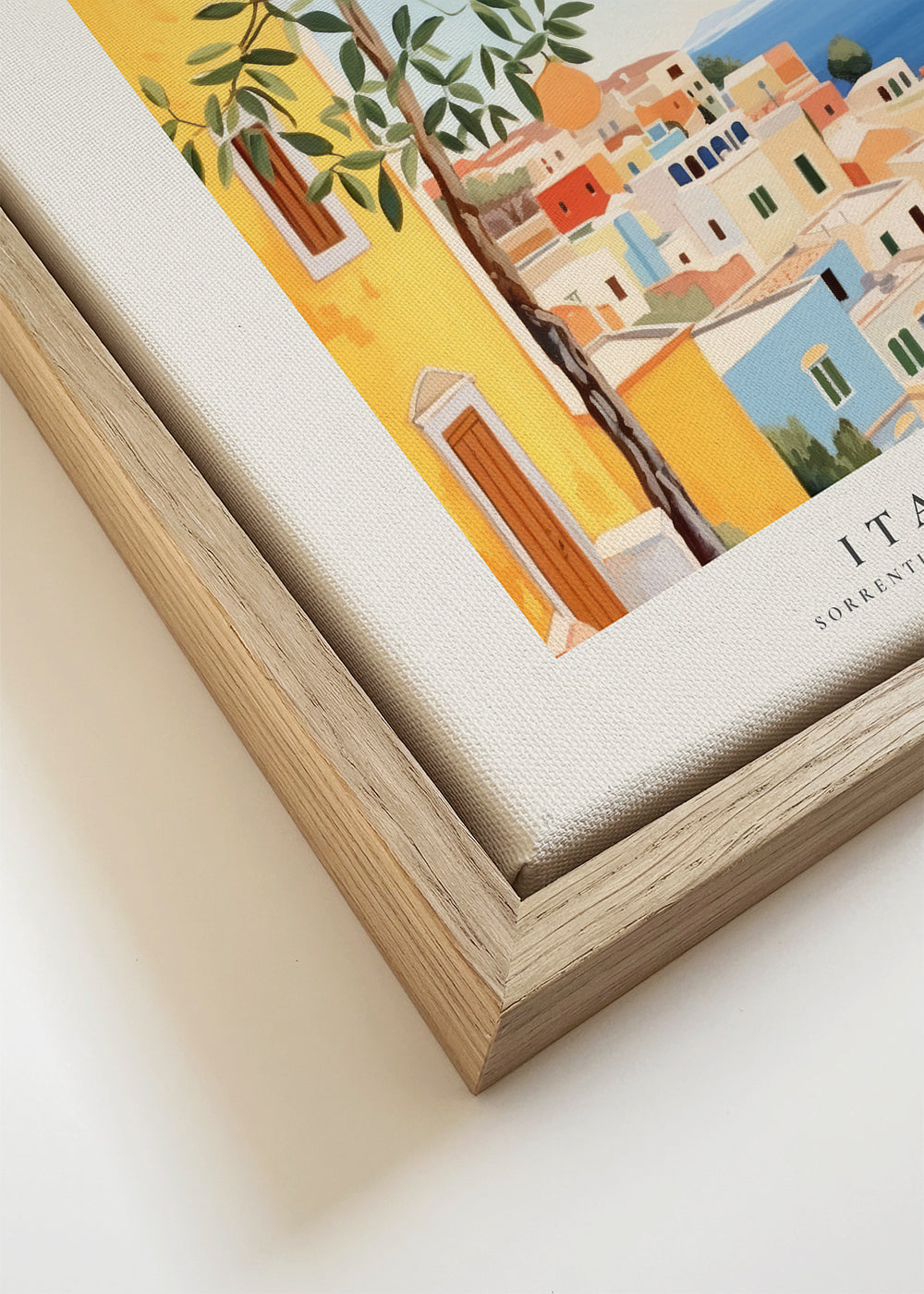 Arte de cidade Capri, ilustração costeira