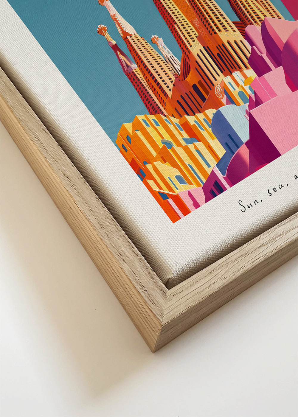 Arte para cidade Sagrada Família ilustrada