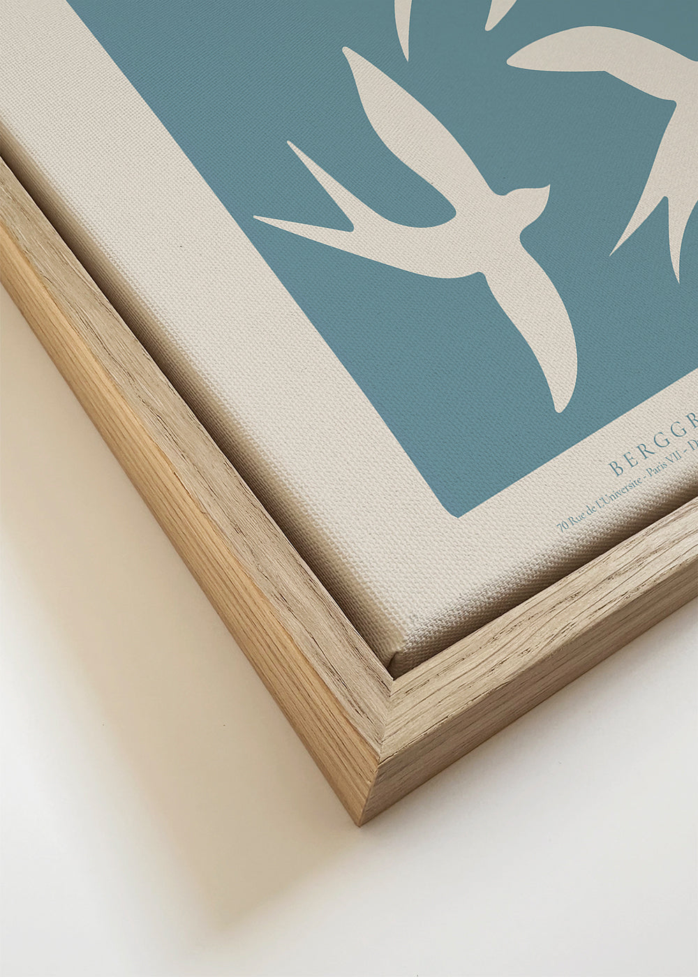 Ilustração Des Oiseaux em bloco azul