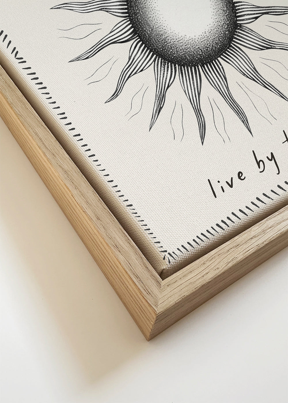 Ilustração solar linear com texto