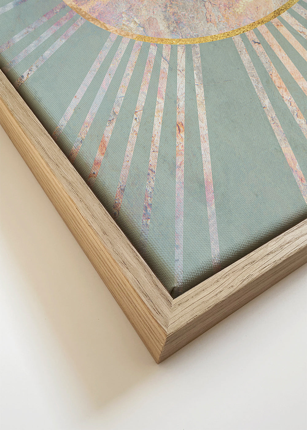 Quadro abstrato amanhecer salvia
