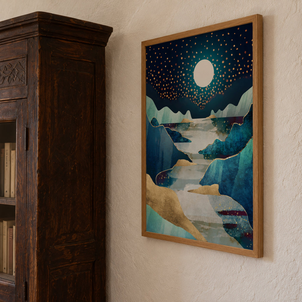 Moon Glow - Framed poster detail