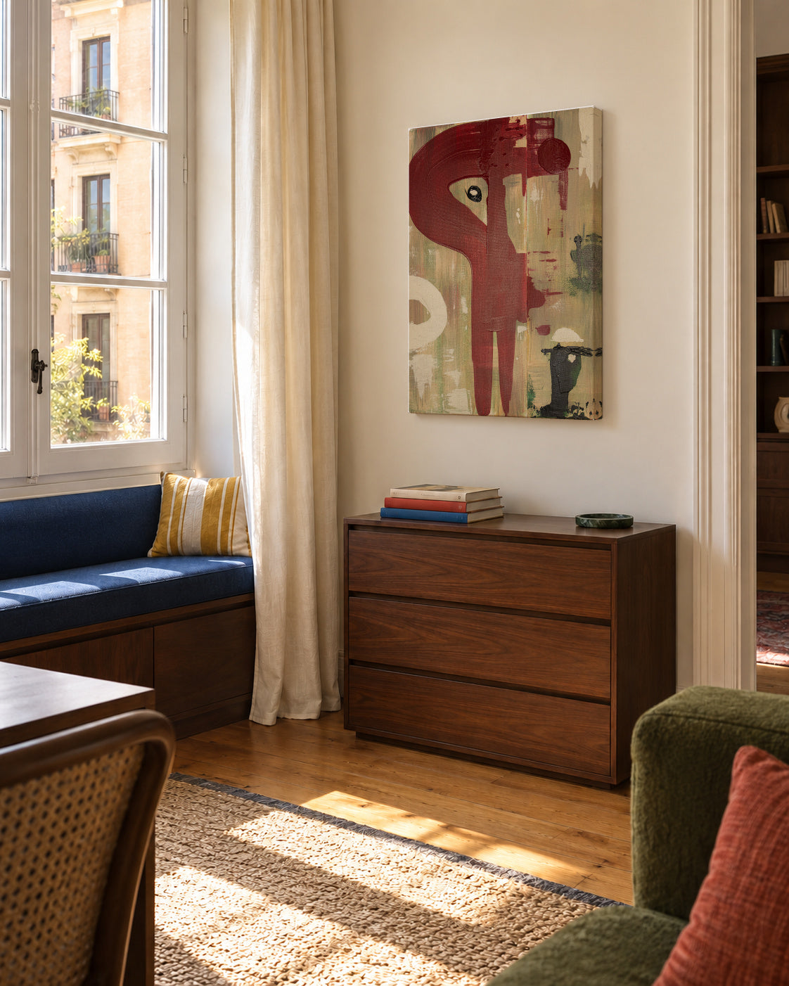 La dictadura - Unframed canvas in an interior