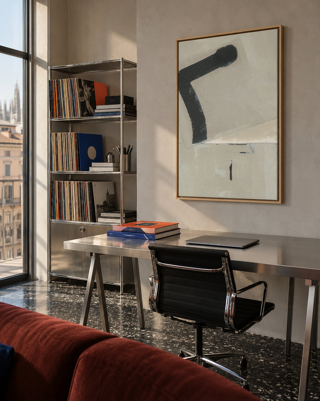 Sinergy i - Framed canvas in an interior