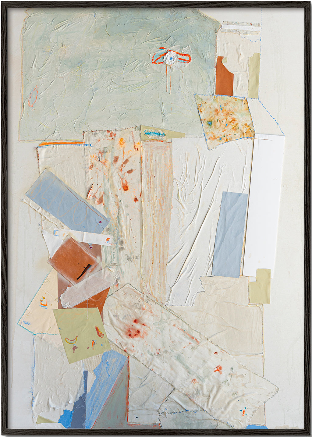 Quadro abstrato Alquimia de texturas e pastéis