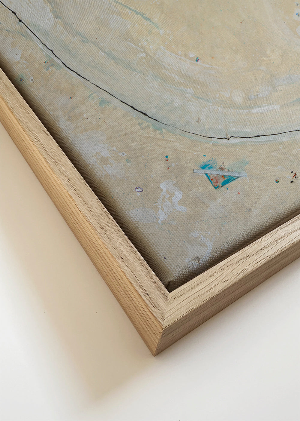 Quadro abstrato com textura de parede envelhecida