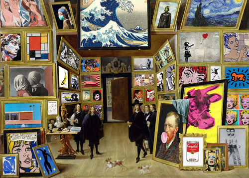 Colagem de ícones da galeria