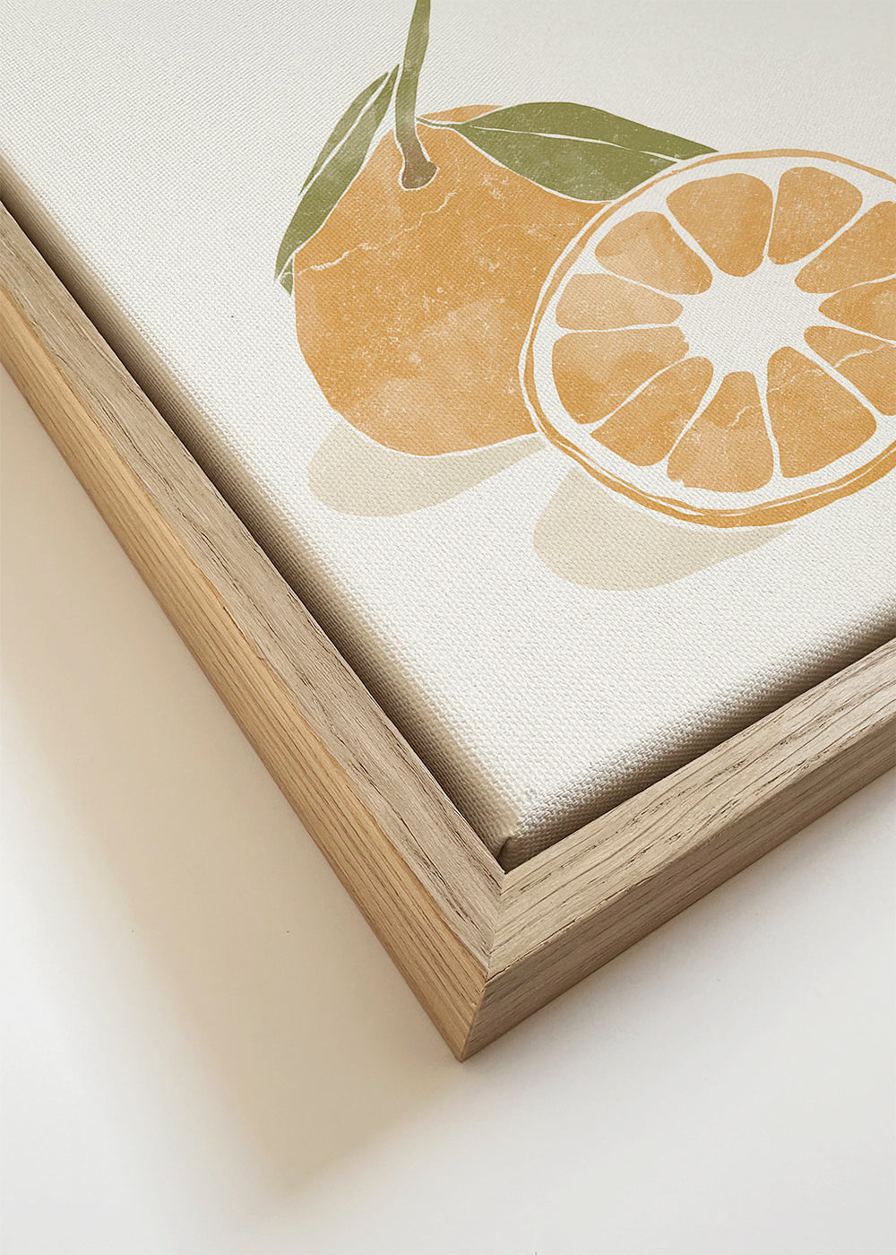 Arte para cozinha com laranjas ilustração minimal